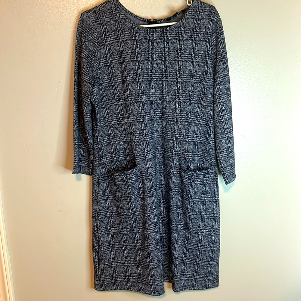 41 Hawthorn NWT Aniya Jacquard Navy knit dress size XL in excellent condition